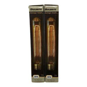 Bulbrite NOS30T9 30-watt Incandescent Nostalgic Hairpin‎ T9 Medium Base Light